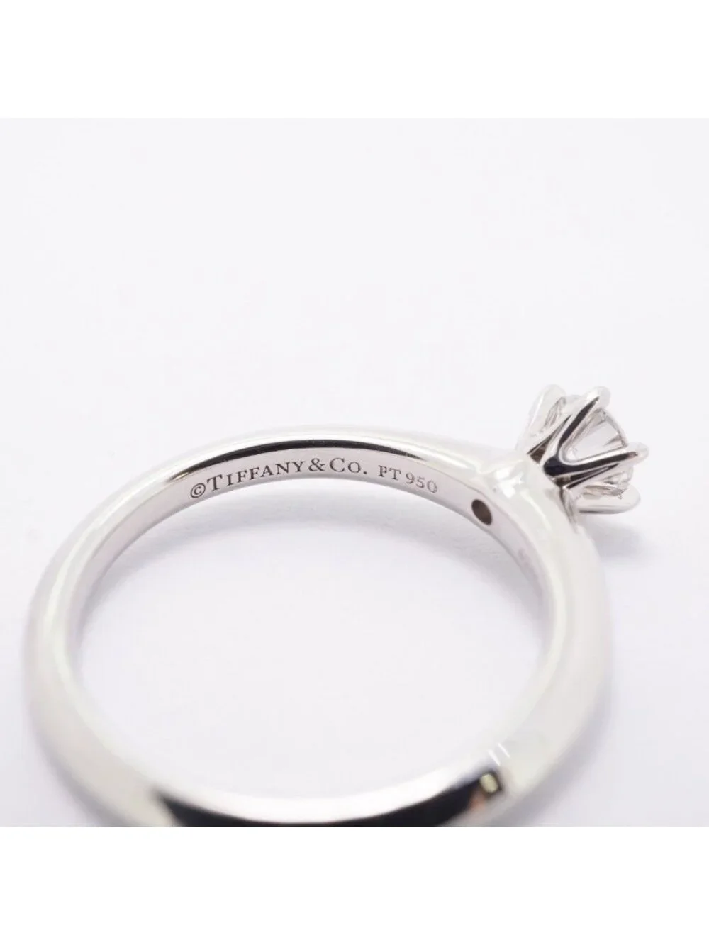 Tiffany & Co Ring Solitaire Platinum Diamond